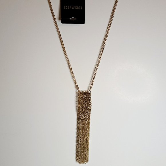 Forever 21 Other - Forever 21 Golden Antic Boho Fringe Necklace